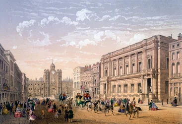 Palacio de St James y Club Conservador, impresión hecha por Ch. Riviere, 1862